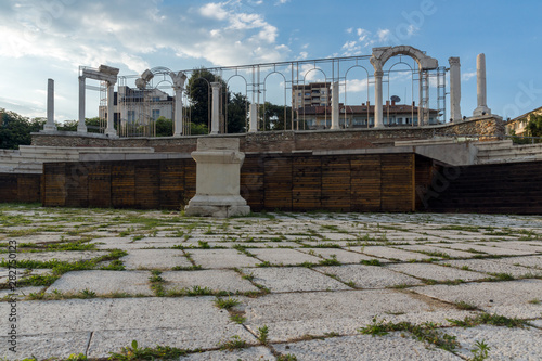 Auditorium of Ancient Roman city of Augusta Traiana, Stara Zagora, Bulgaria photo