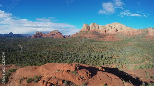 Gliding Over Rocky Ridge To Southeast Sedona Arizona View photo