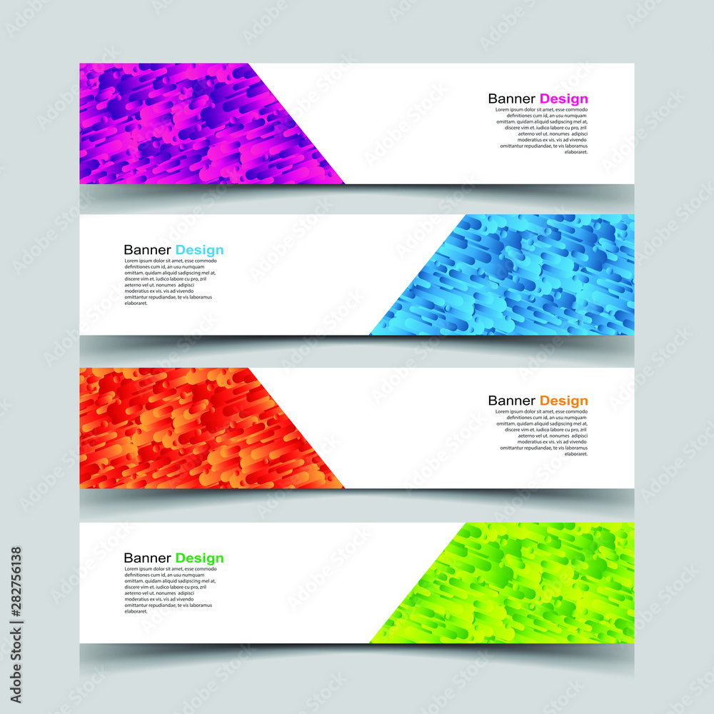 Fototapeta premium Vector Abstract design banner web template