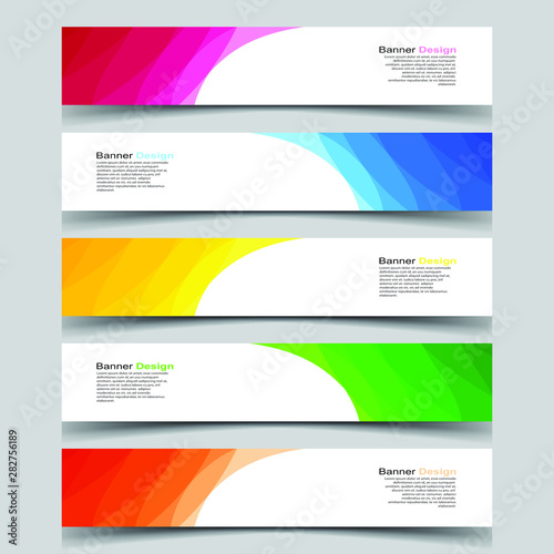 Vector Abstract design banner web template © Nessy