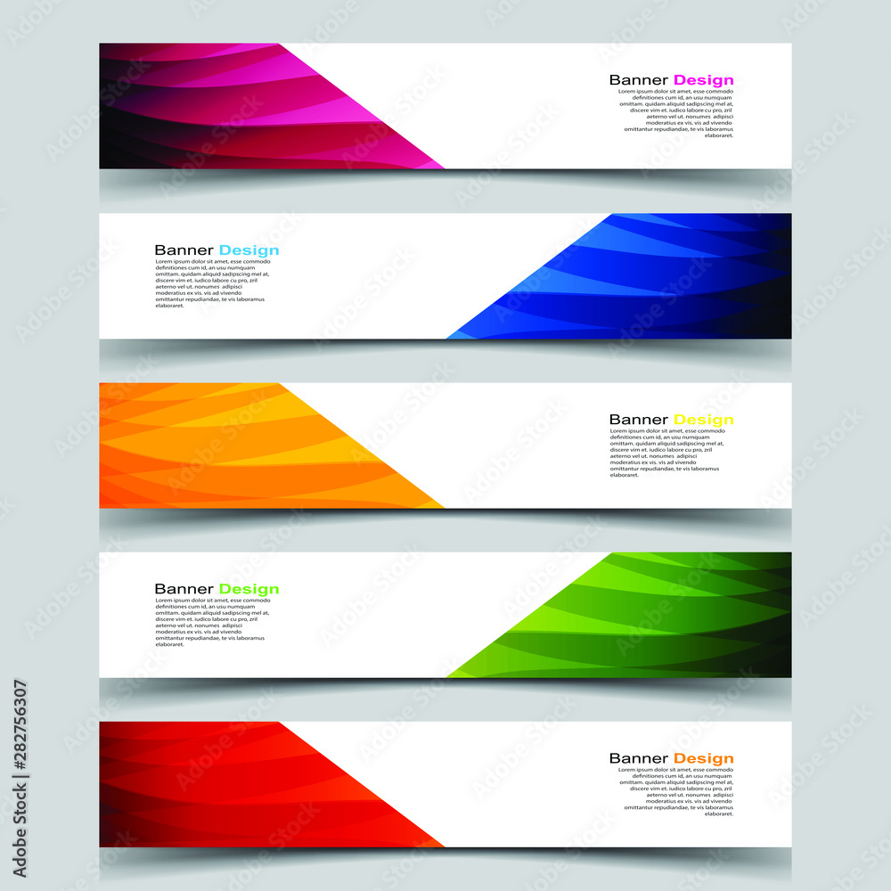Vector Abstract design banner web template Vector Abstract design banner web template