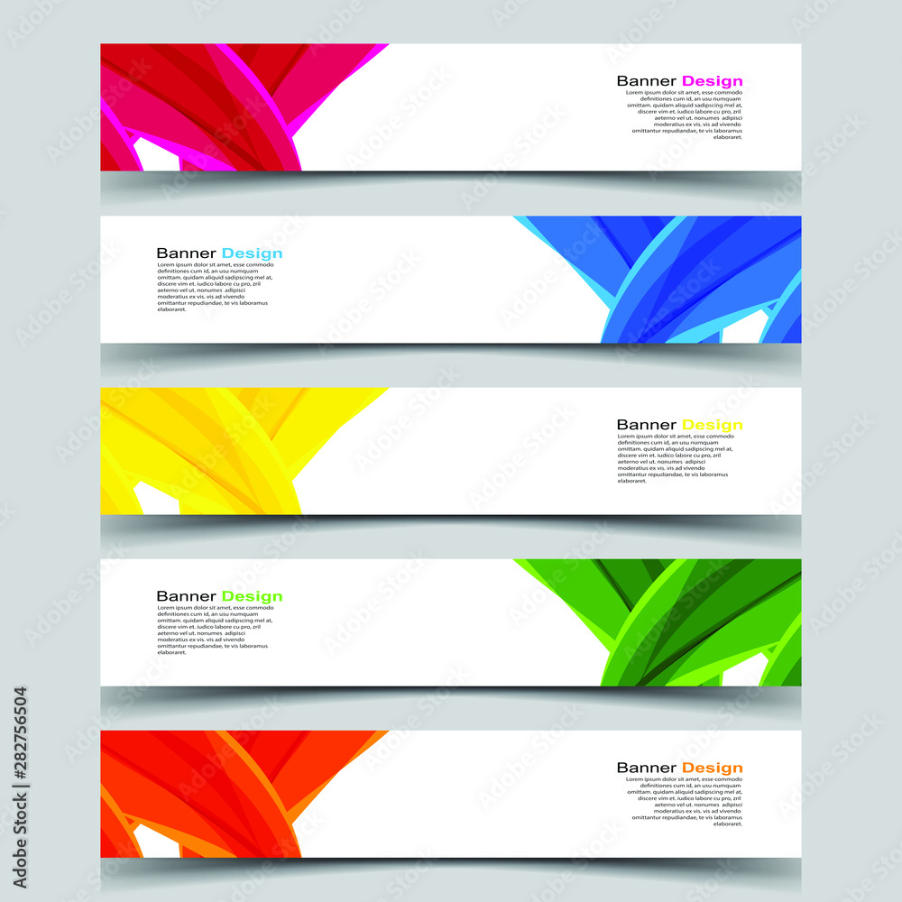 Fototapeta premium Vector Abstract design banner web template