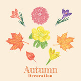 Autumn flower decoration