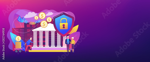 Senior people savings fund, pensioners earnings. Retirement investments, retirement budget development, contribution in pension account concept. Header or footer banner template with copy space.