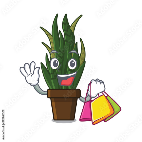 Shopping plant snakes planted in cartoon pots