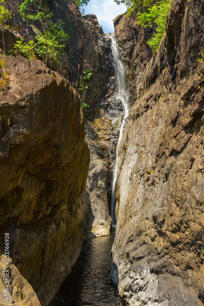 Fototapeta premium Klong Plu Waterfall on the island of Koh Chang, Thailand.