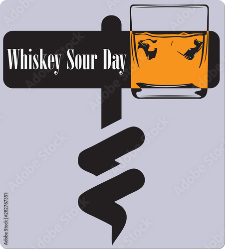 Poster Whiskey Sour Day