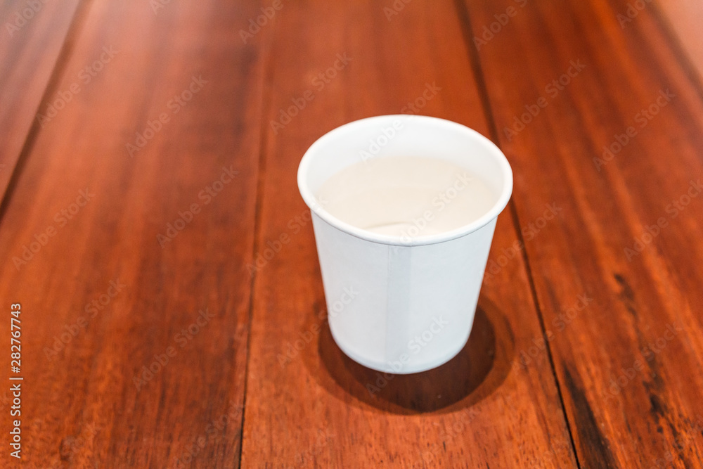 White blank paper cup. White blank paper cup.