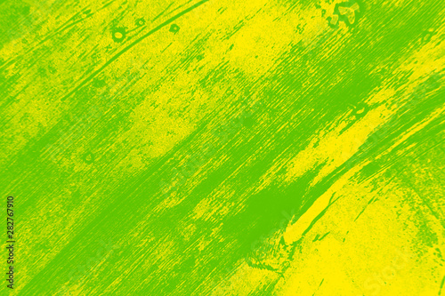 yellow and green paint brush strokes background