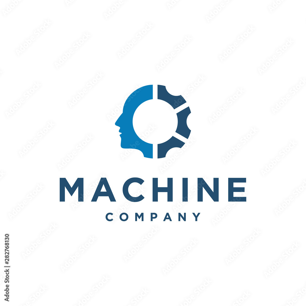 gear / machine man vector icon logo design gear / machine man vector icon logo design