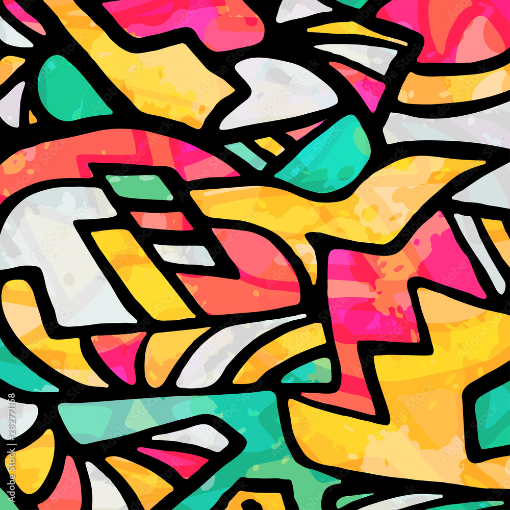 abstract geometric objects graffiti grunge effect abstract geometric objects graffiti grunge effect