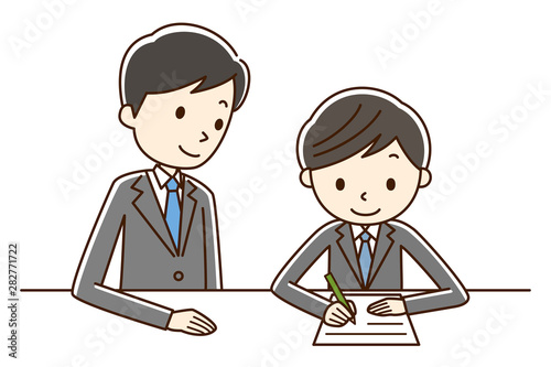 男子学生　勉強