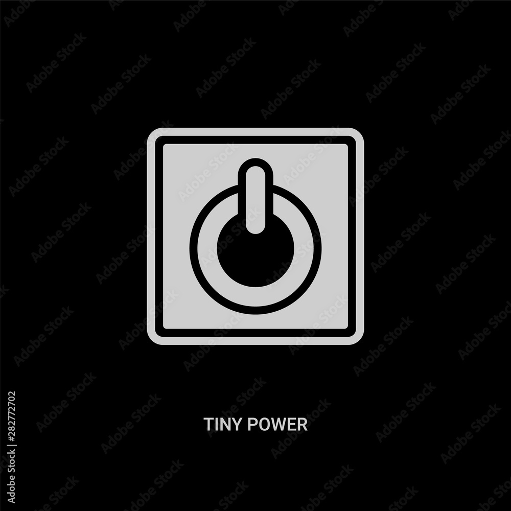 white tiny power vector icon on black background. modern flat tiny power from ui concept vector sign symbol can be use for web, mobile and logo. white tiny power vector icon on black background. modern flat tiny power from ui concept vector sign symbol can be use for web, mobile and logo.
