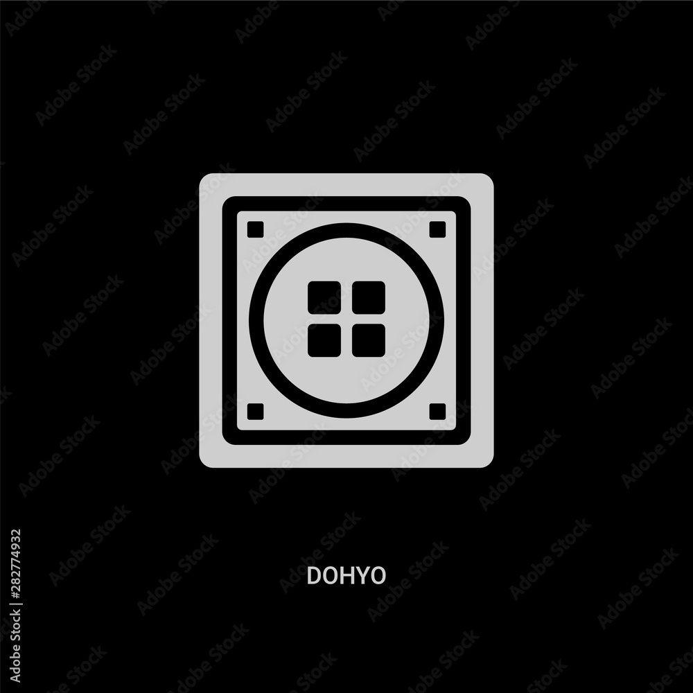 white dohyo vector icon on black background. modern flat dohyo from sports and competition concept vector sign symbol can be use for web, mobile and logo. white dohyo vector icon on black background. modern flat dohyo from sports and competition concept vector sign symbol can be use for web, mobile and logo.
