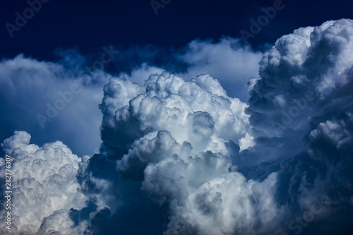 Huge stormy clouds over Black sea coast , Romania 