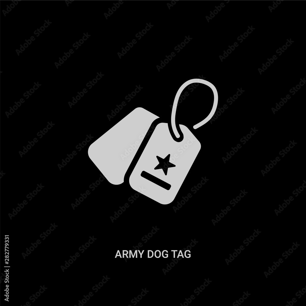 military dog tags icon on white background. flat style. dog tags icon for  your web site design, logo, app, UI. weapon symbol. military tag sign.  9326737 Vector Art at Vecteezy