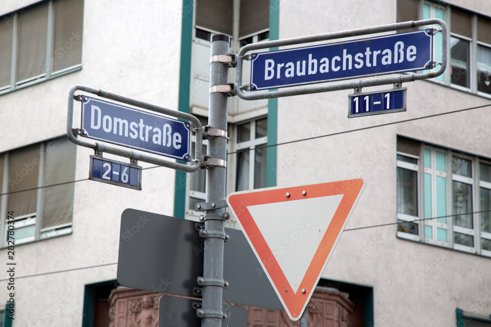 Street Sign in Frankfurt