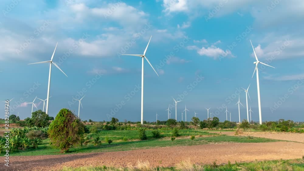 wind turbines in Meadow sunrise, Landscapes,4k wind turbines in Meadow sunrise, Landscapes,4k