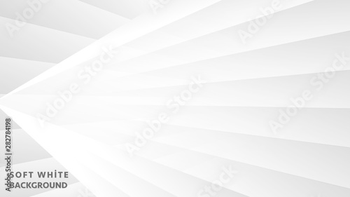 Abstract geometric white and gray color background, vector illustration.