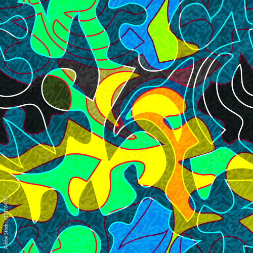 abstract color pattern in graffiti style. Quality vector illustration for your design