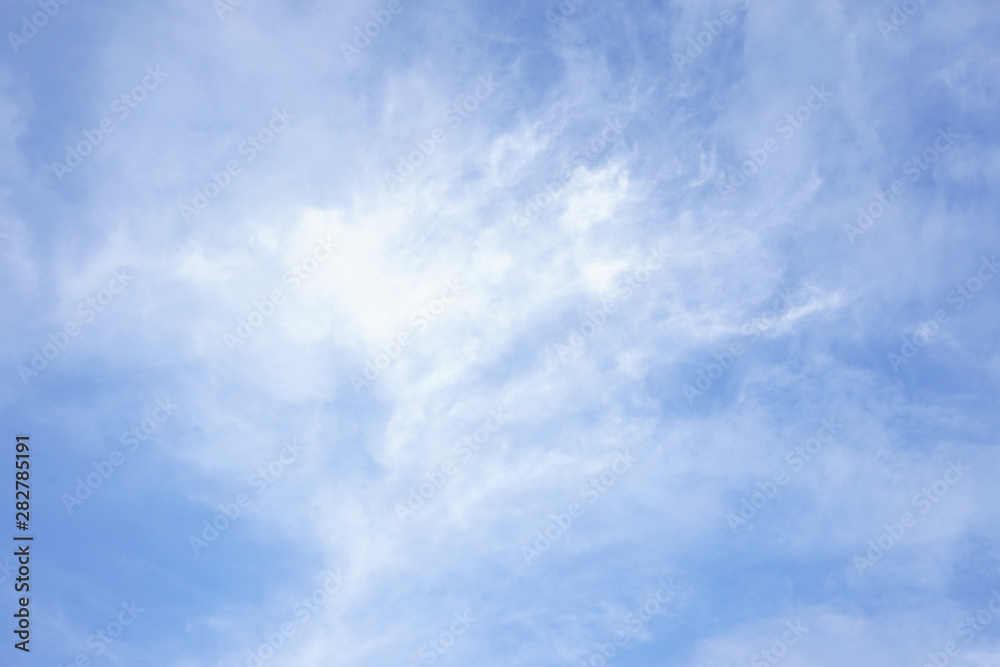 Clear blue sky with white tiny cloud pattern background in sunshine day Clear blue sky with white tiny cloud pattern background in sunshine day