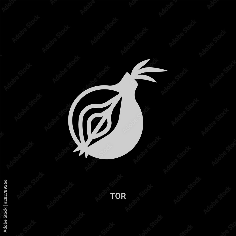 white tor vector icon on black background. modern flat tor from cryptocurrency economy concept vector sign symbol can be use for web, mobile and logo. - obrazy, fototapety, plakaty 