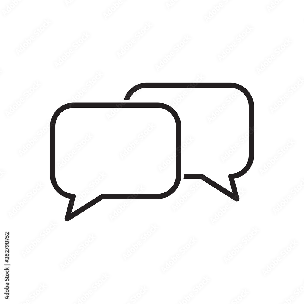 bubble speech icon logo vector illustration