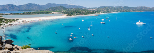 Fototapeta Villasimius Sardinia beach and landscape Porto Giunco