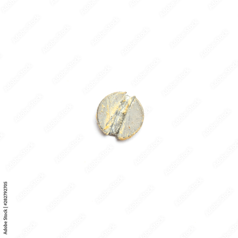 Screw heads, nuts, rivets isolated on white. Screw heads, nuts, rivets isolated on white.