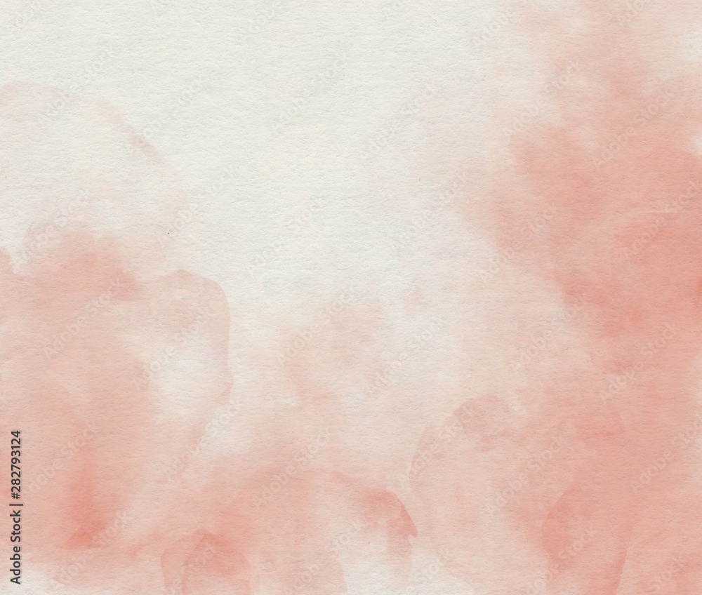 Watercolor soft pink abstract background