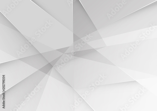 White and grey background. Corporate technology modern design. Pattern style geometric. Abstract modern background used about technology or product presentation backdrop. Vector illustration.