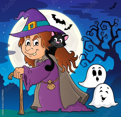 Witch with cat topic image 2