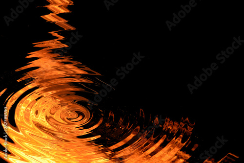 Fire spin in the blackground