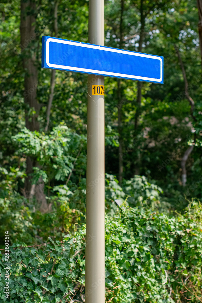 Empty Dutch Street sign