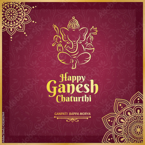 Happy Ganesh chaturthi design