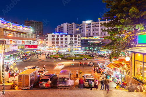 Dalat Center Market in Vietnam photo
