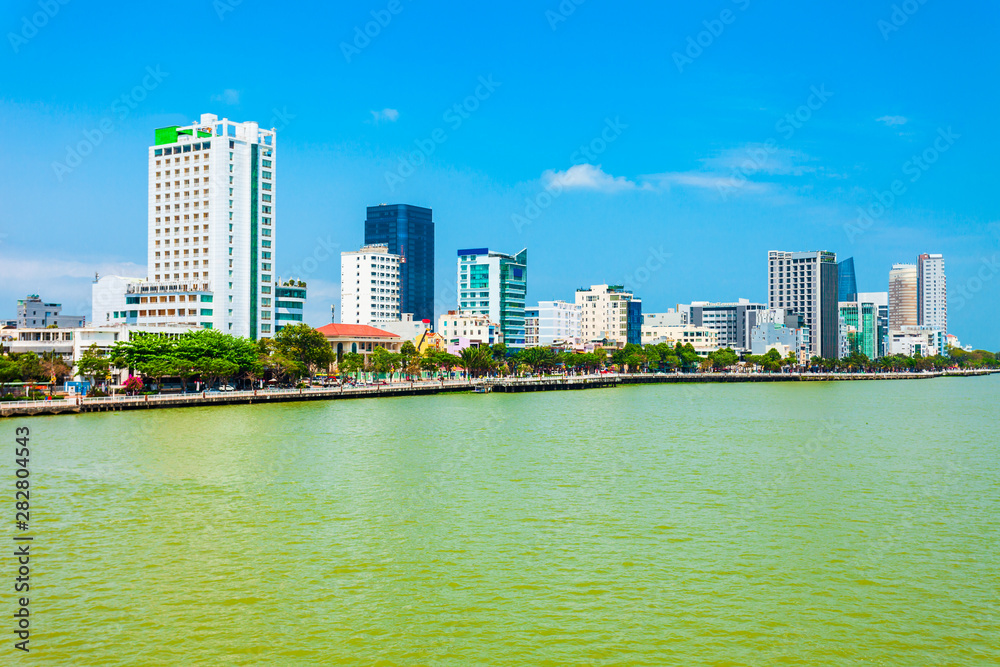 Fototapeta premium Danang city skyline aerial view