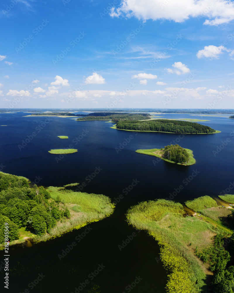 Braslaw lake national park aerial landscape