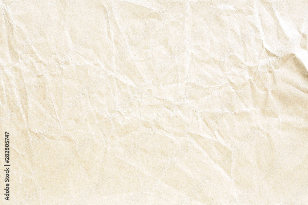 Obraz premium brown crumpled paper background texture