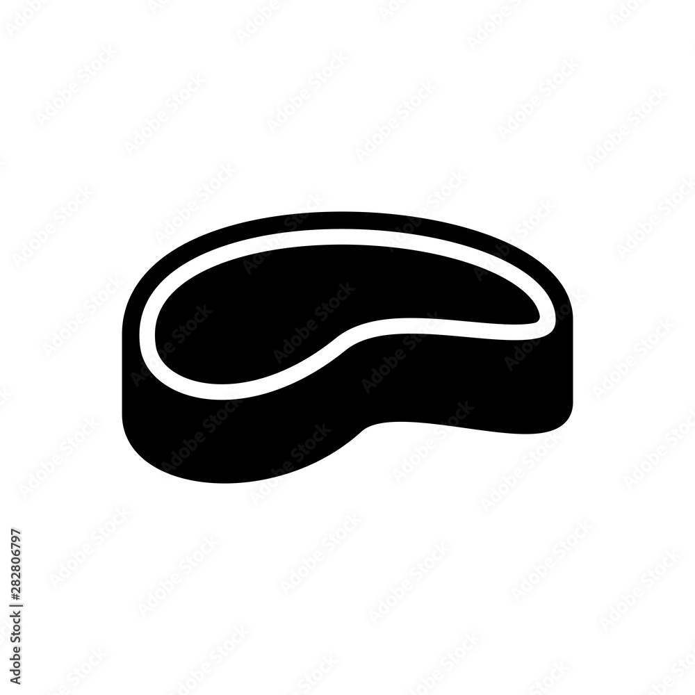 Meat icon vector logo template on white background Meat icon vector logo template on white background
