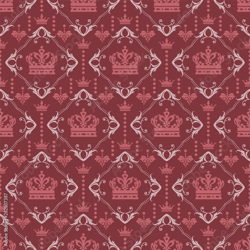 seamless pattern with crowns