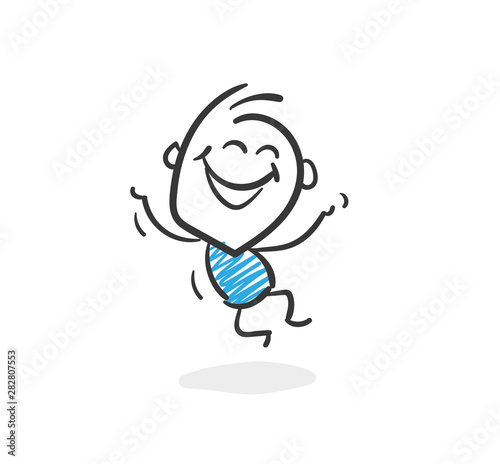 Stickman Blue: Happy, lucky. (Nr. 37)	