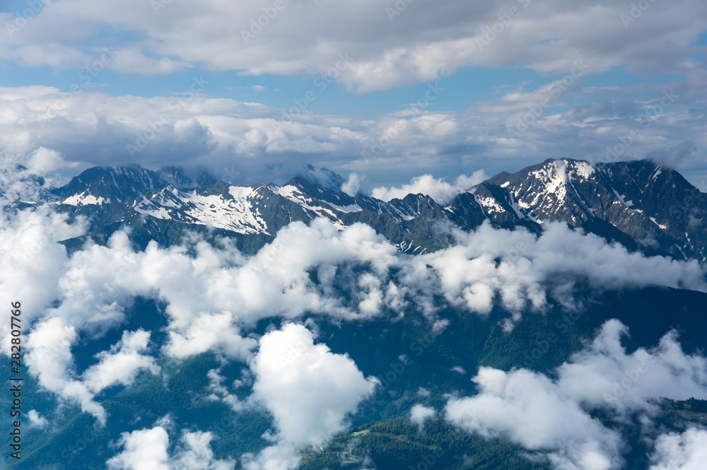 View of Caucasian mountains