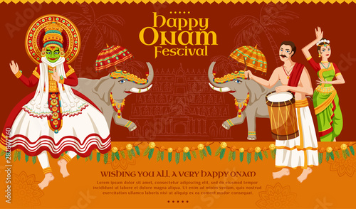 Wallpaper Mural Happy Onam festival design Torontodigital.ca