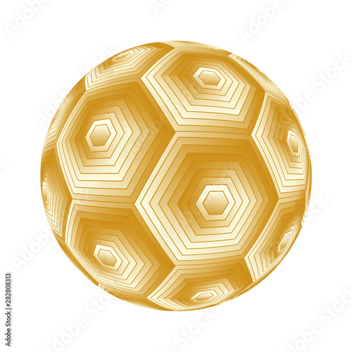hexagonal lights beehive sphere ivory gold