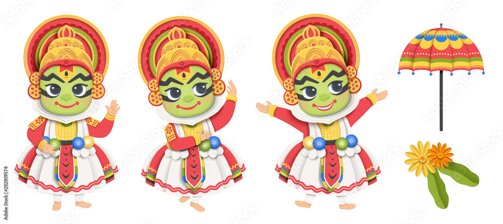 Onam Kathakali dancer Onam Kathakali dancer