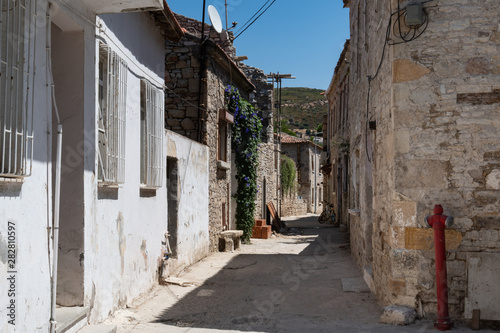 Street in the old town of Yenifoca. Foca is a town and district in Turkey's Izmir Province on the Aegean coast. © Kristin Greenwood