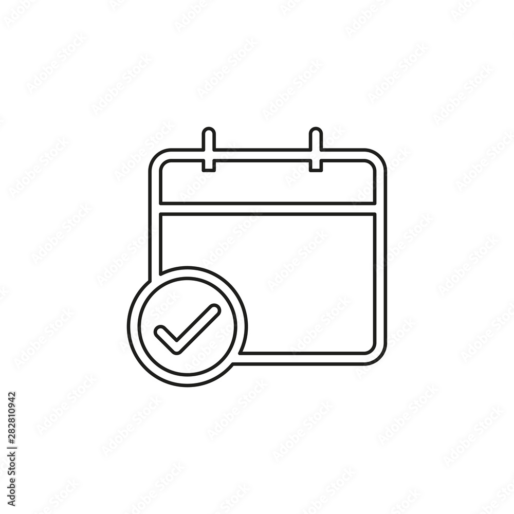 calendar checkmark vector icon calendar checkmark vector icon