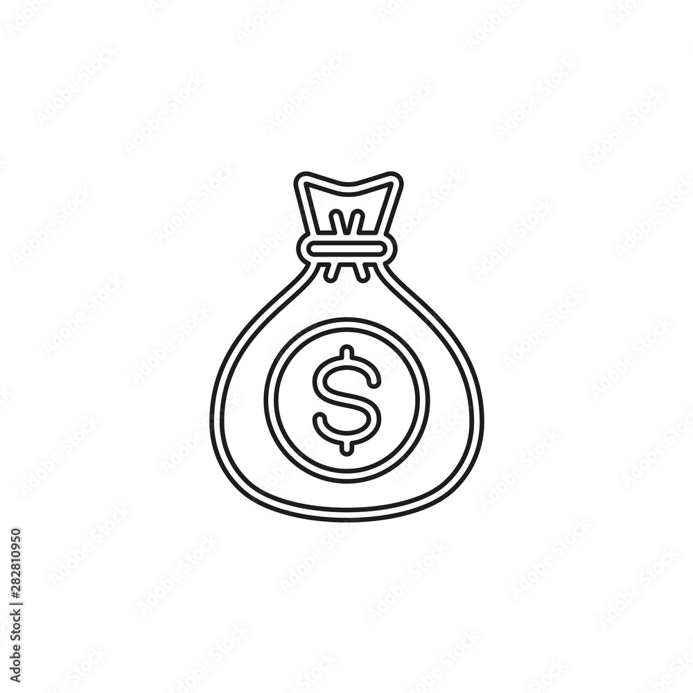 money bag vector icon money bag vector icon