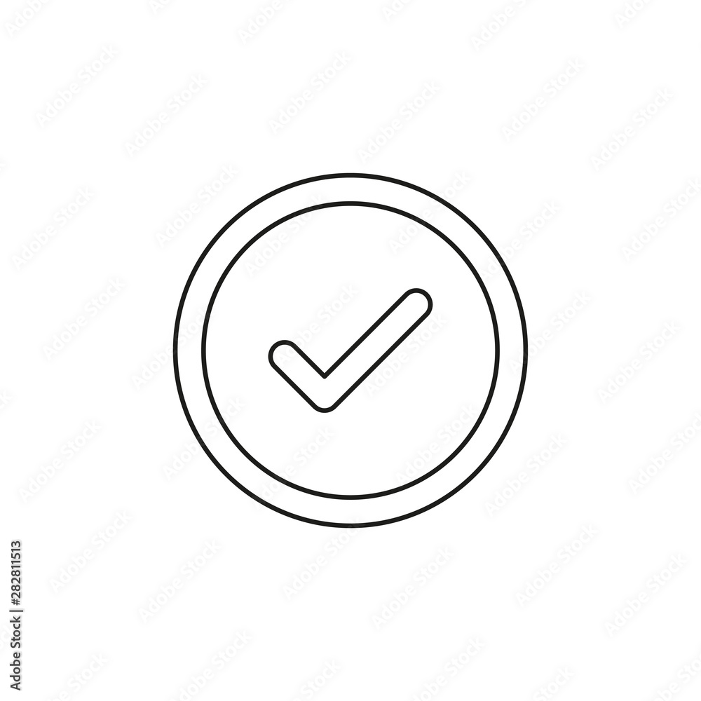 Check mark vector icon Check mark vector icon